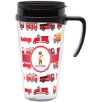 Firetrucks Acrylic Travel Mug with Handle (Personalized)