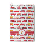 Firetrucks Waffle Weave Golf Towel (Personalized)