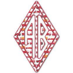 Firetrucks Monogram Decal - Large (Personalized)
