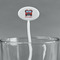 Firetrucks White Plastic 7" Stir Stick - Oval - Main