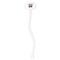 Firetrucks White Plastic 7" Stir Stick - Oval - Single Stick