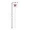 Firetrucks White Plastic 7" Stir Stick - Round - Dimensions