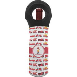 Firetrucks Wine Tote Bag (Personalized)