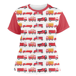 Firetrucks Women's Crew T-Shirt - X Large