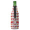 Firetrucks Zipper Bottle Cooler - BACK (bottle)