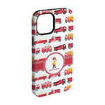 Firetrucks iPhone Case - Rubber Lined - iPhone 15 Pro (Personalized)