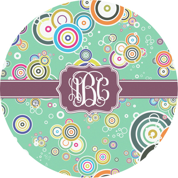 Custom Colored Circles Multipurpose Round Labels - 3" (Personalized)