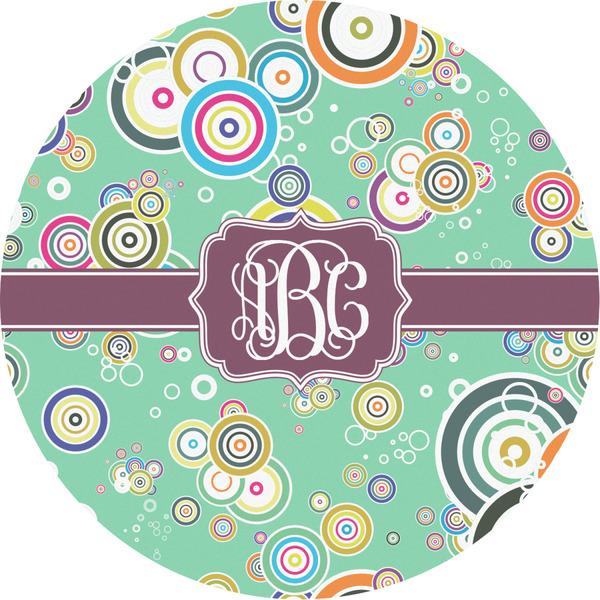 Custom Colored Circles Multipurpose Round Labels - 4" (Personalized)