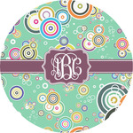 Colored Circles Multipurpose Round Labels - 5" (Personalized)