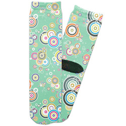 Colored Circles Adult Crew Socks