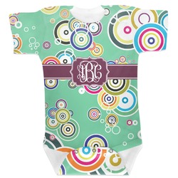 Colored Circles Baby Bodysuit 0-3 (Personalized)