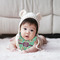 Colored Circles Bandana Bib - (Lifestyle 2 girl)