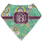 Colored Circles Bandana Folded Flat