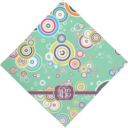 Colored Circles Dog Bandana Scarf w/ Monogram