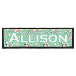 Colored Circles Bar Mat - Large (Personalized)