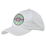 Colored Circles Baseball Cap - White (Personalized)