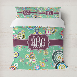 Colored Circles Duvet Cover Set - Full / Queen (Personalized)