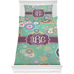 Colored Circles Comforter Set - Twin XL (Personalized)