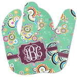 Colored Circles Baby Bib w/ Monogram