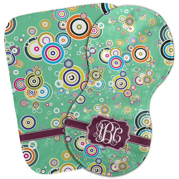 Custom Colored Circles Burp Cloth (Personalized)