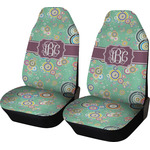 Colored Circles Car Seat Covers (Set of Two) (Personalized)