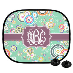 Colored Circles Car Side Window Sun Shade (Personalized)