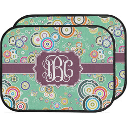 Colored Circles Car Floor Mats (Back Seat) (Personalized)