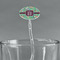 Colored Circles Clear Plastic 7" Stir Stick - Oval - Main