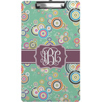 Colored Circles Clipboard (Legal Size) w/ Monogram