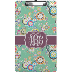 Colored Circles Clipboard (Legal Size) w/ Monogram
