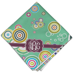 Colored Circles Cloth Dinner Napkin - Single w/ Monogram