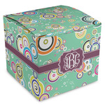 Colored Circles Cube Favor Gift Boxes (Personalized)