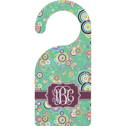 Colored Circles Door Hanger w/ Monogram