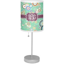 Colored Circles 7" Drum Lamp with Shade Polyester (Personalized)