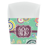 Colored Circles French Fry Favor Boxes (Personalized)