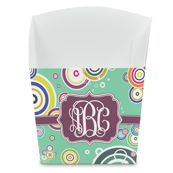 Custom Colored Circles French Fry Favor Boxes (Personalized)