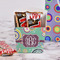 Colored Circles French Fry Favor Box - w/ Treats View