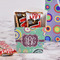 Colored Circles French Fry Favor Box - w/ Treats View