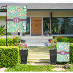 Colored Circles Large Garden Flag - Double Sided (Personalized)