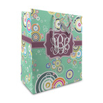 Colored Circles Medium Gift Bag (Personalized)