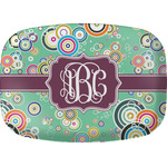 Colored Circles Melamine Platter w/ Monogram