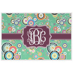 Colored Circles Laminated Placemat w/ Monogram