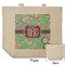 Colored Circles Reusable Cotton Grocery Bag - Front & Back View