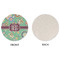 Colored Circles Round Linen Placemats - APPROVAL (single sided)