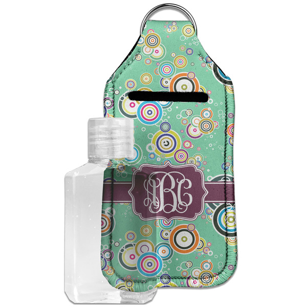 Custom Colored Circles Hand Sanitizer & Keychain Holder - Large (Personalized)