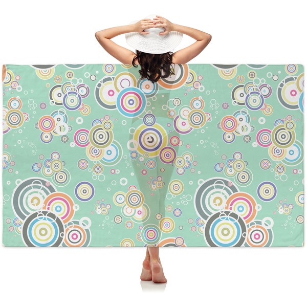 Custom Colored Circles Sheer Sarong