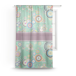 Colored Circles Sheer Curtain - 50"x84"
