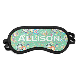 Colored Circles Sleeping Eye Mask - Small (Personalized)