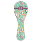 Colored Circles Ceramic Spoon Rest (Personalized)