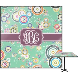 Colored Circles Square Table Top - 24" (Personalized)